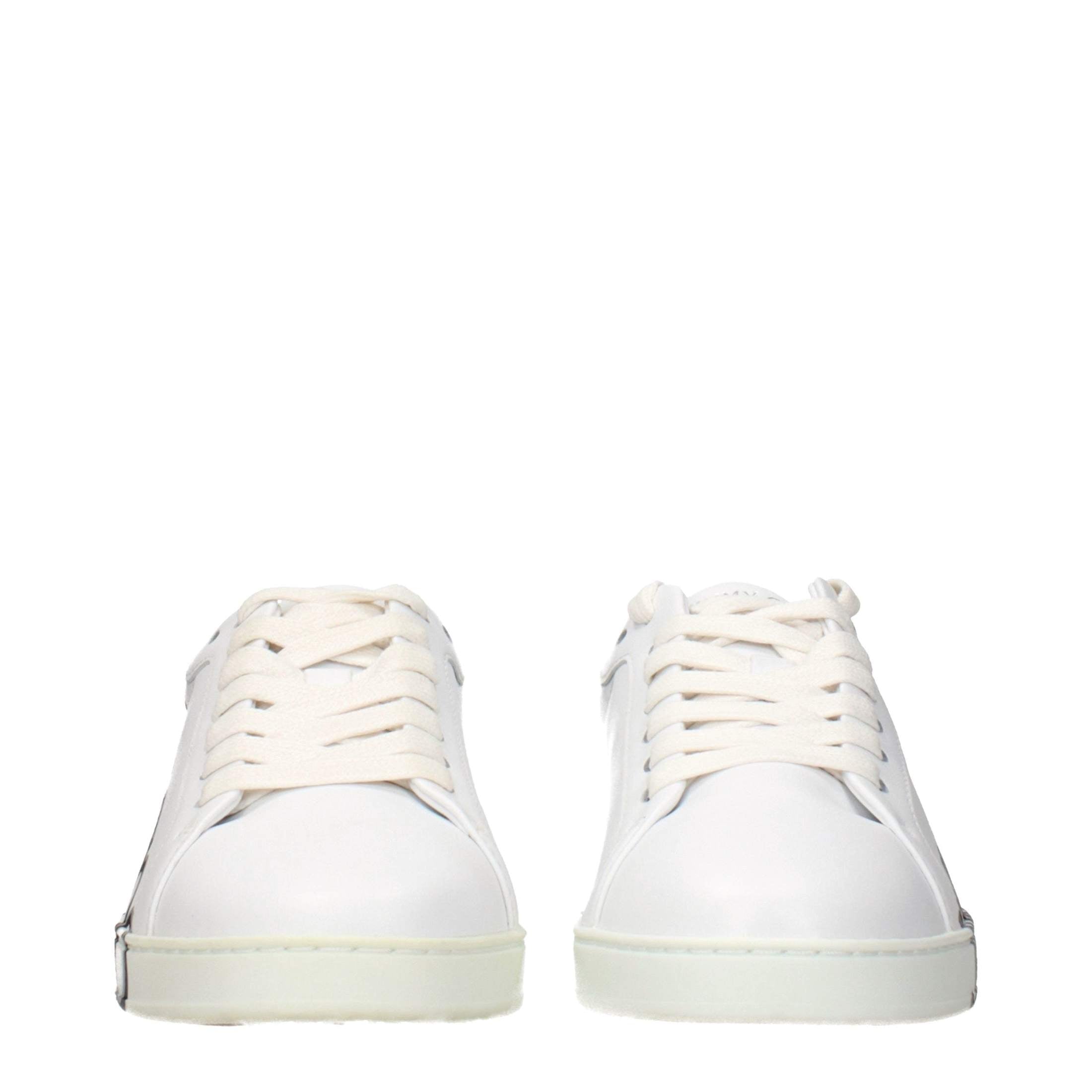 Jimmy Choo White Leather Low Top Sneakers Glam Steals