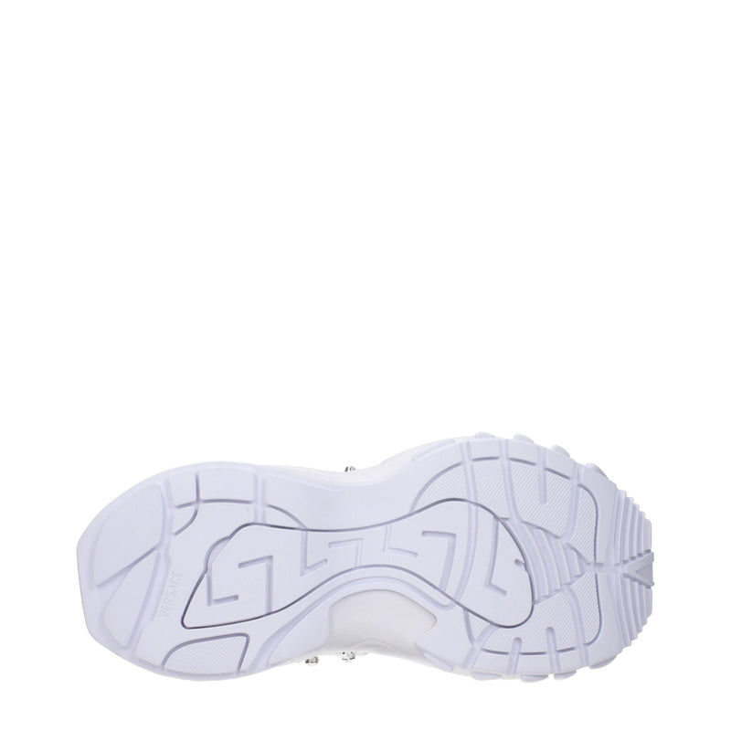 White Fabric Sneakers 