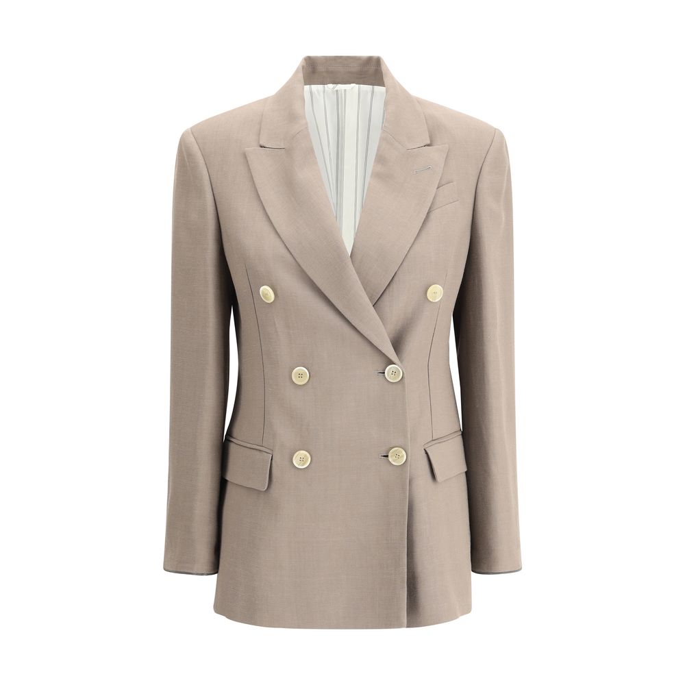Beige Viscose Blazer 