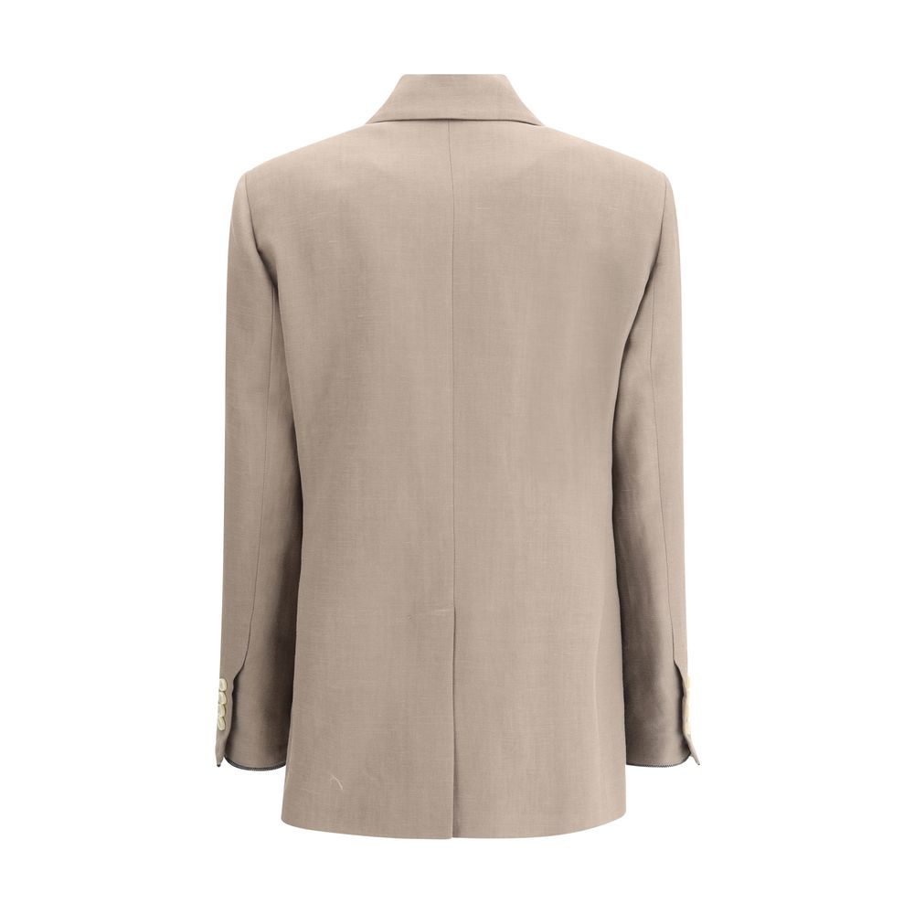 Beige Viscose Blazer 