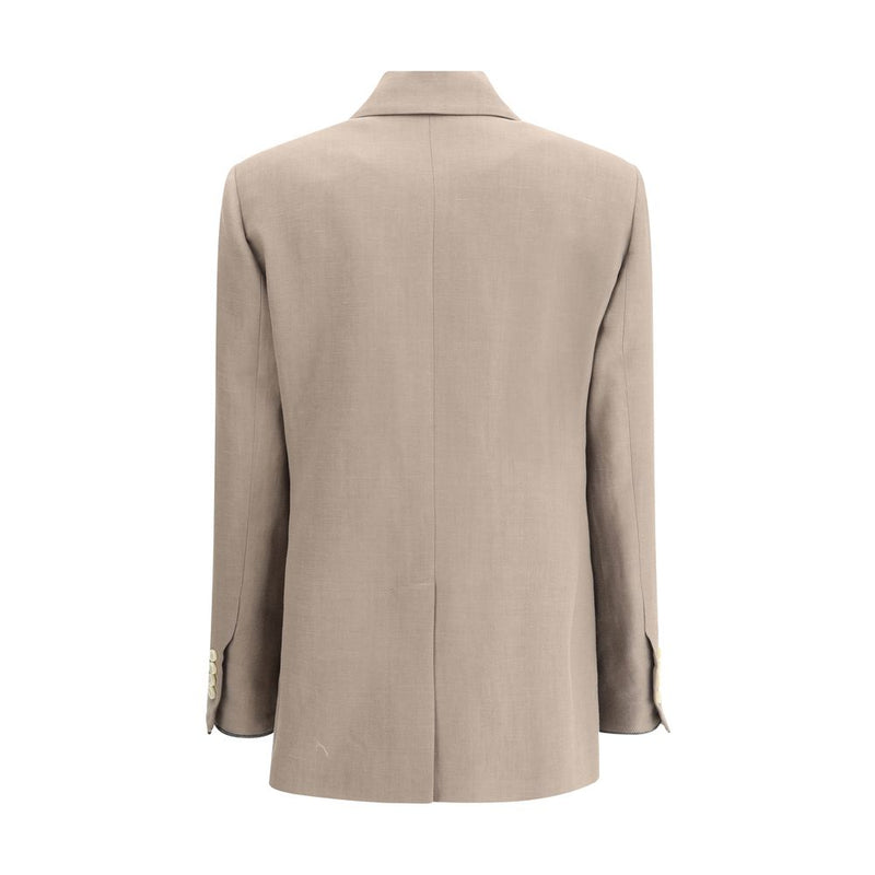 Beige Viscose Blazer 