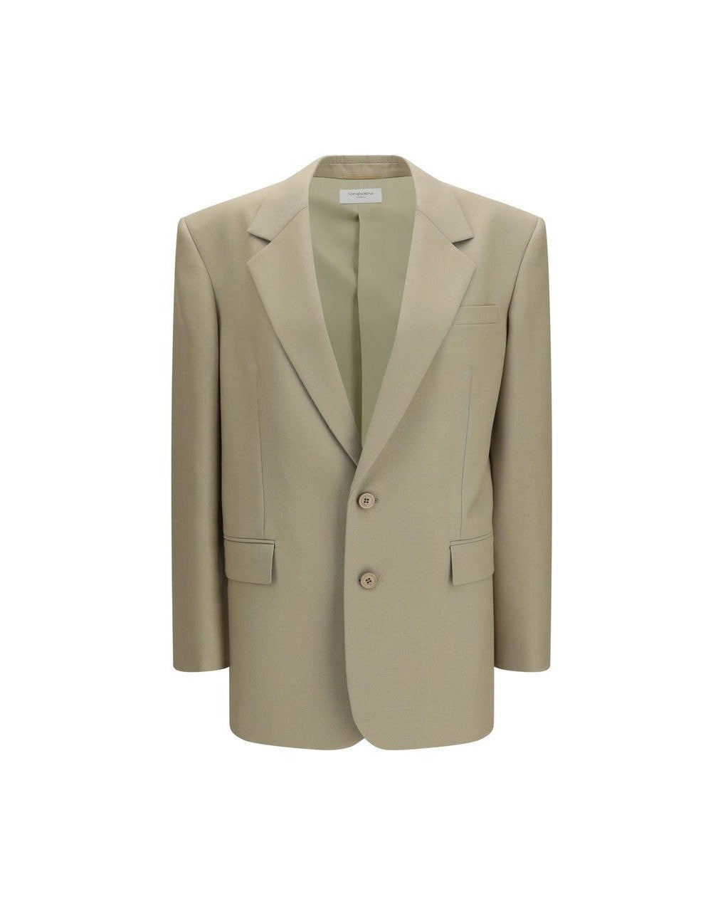 Saint Laurent Beige Wool Oves Aries Blazer Glam Steals