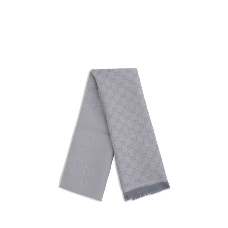 Gucci Gray Wool Scarf 