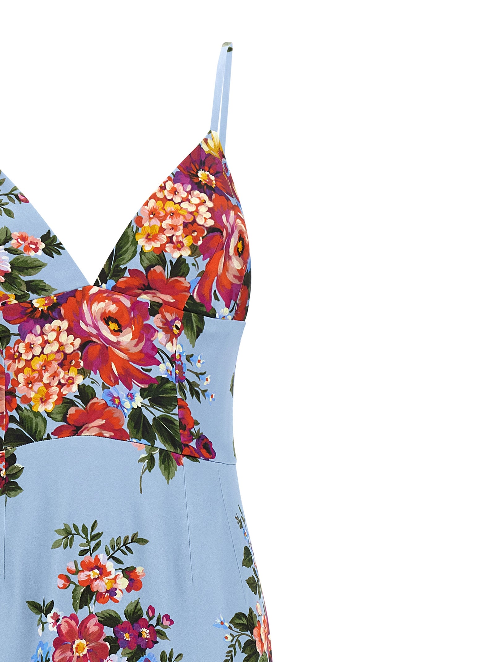 Dolce & Gabbana Floral Blue Dress 