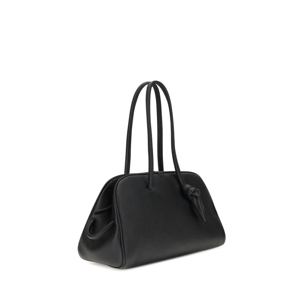 Jacquemus Black Calf Leather Bos Taurus Handbag 