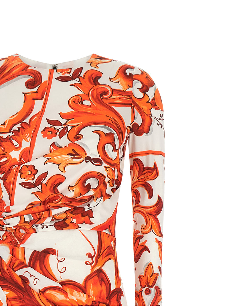 Dolce & Gabbana Orange Dress 