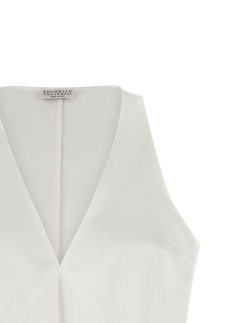 Brunello Cucinelli White Blouse 