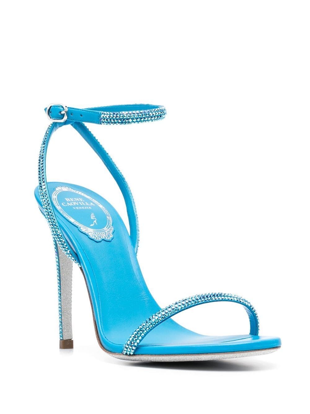 Rene Caovilla Blue Sandals