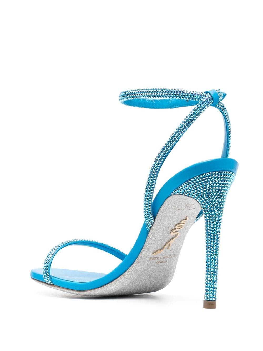 Rene Caovilla Blue Sandals