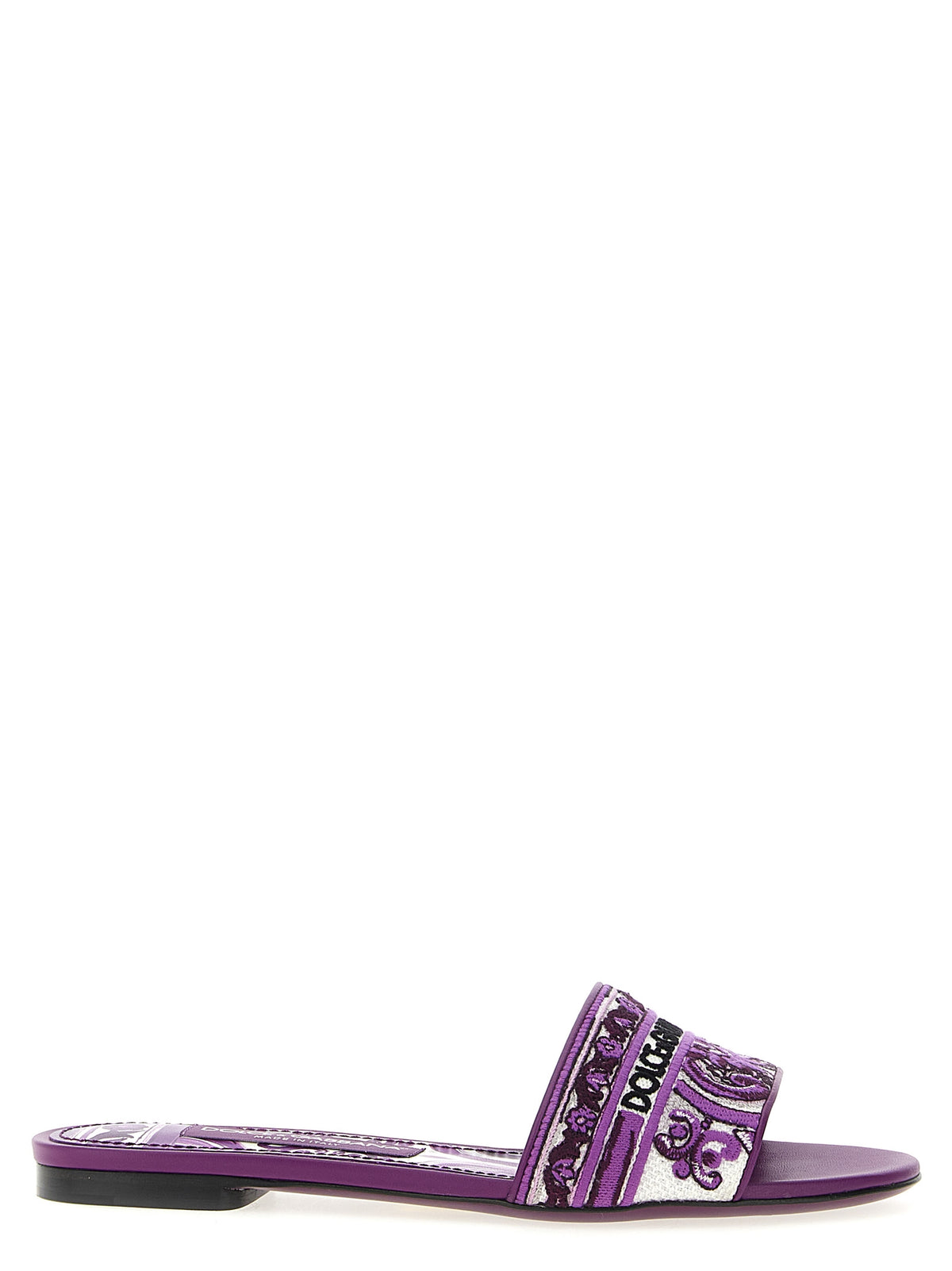 Dolce & Gabbana Purple Slides