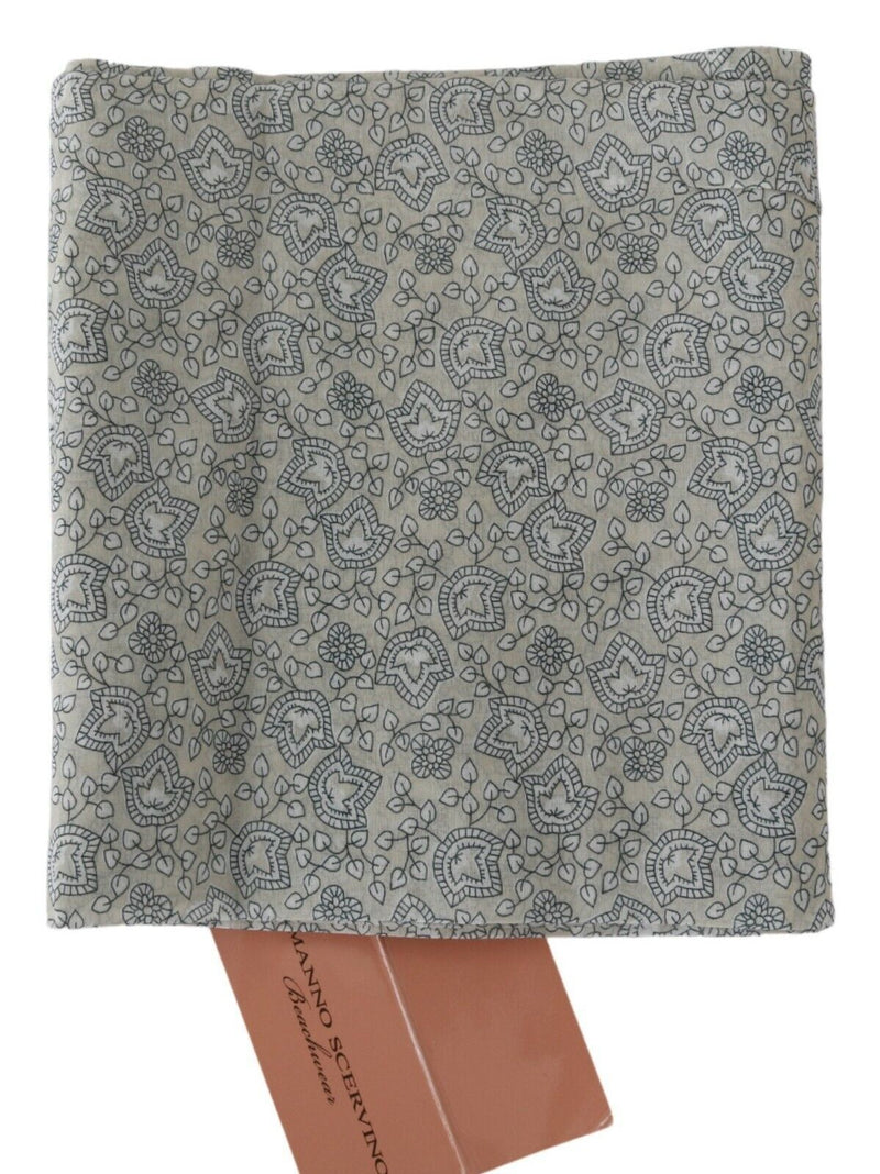 Ermanno Scervino Blue Beige Belt Wrap Cover Up