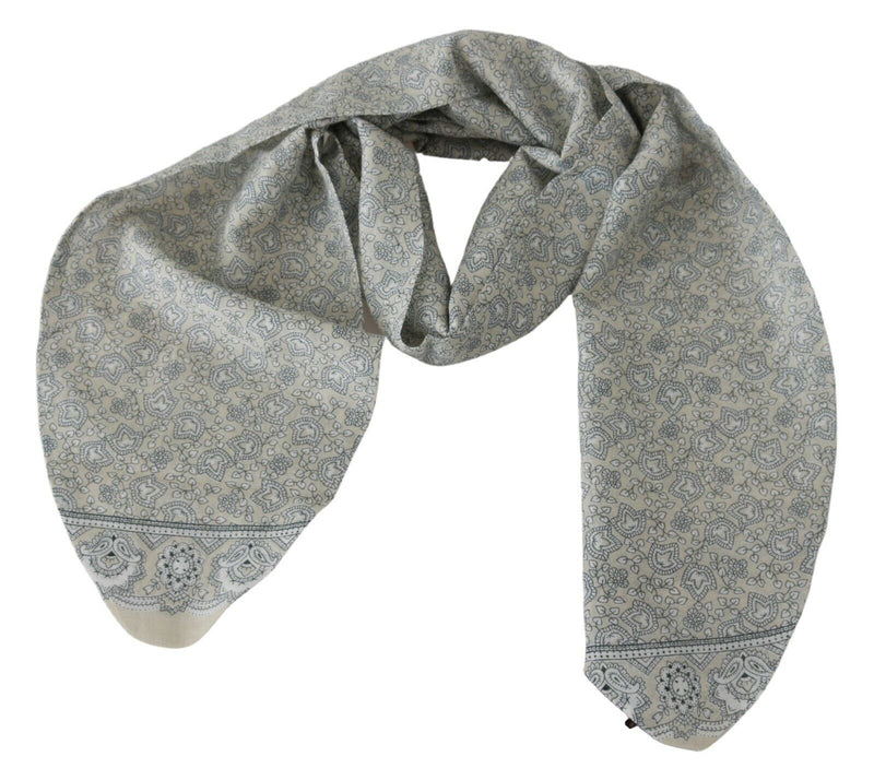 Ermanno Scervino Blue Beige Belt Wrap Cover Up