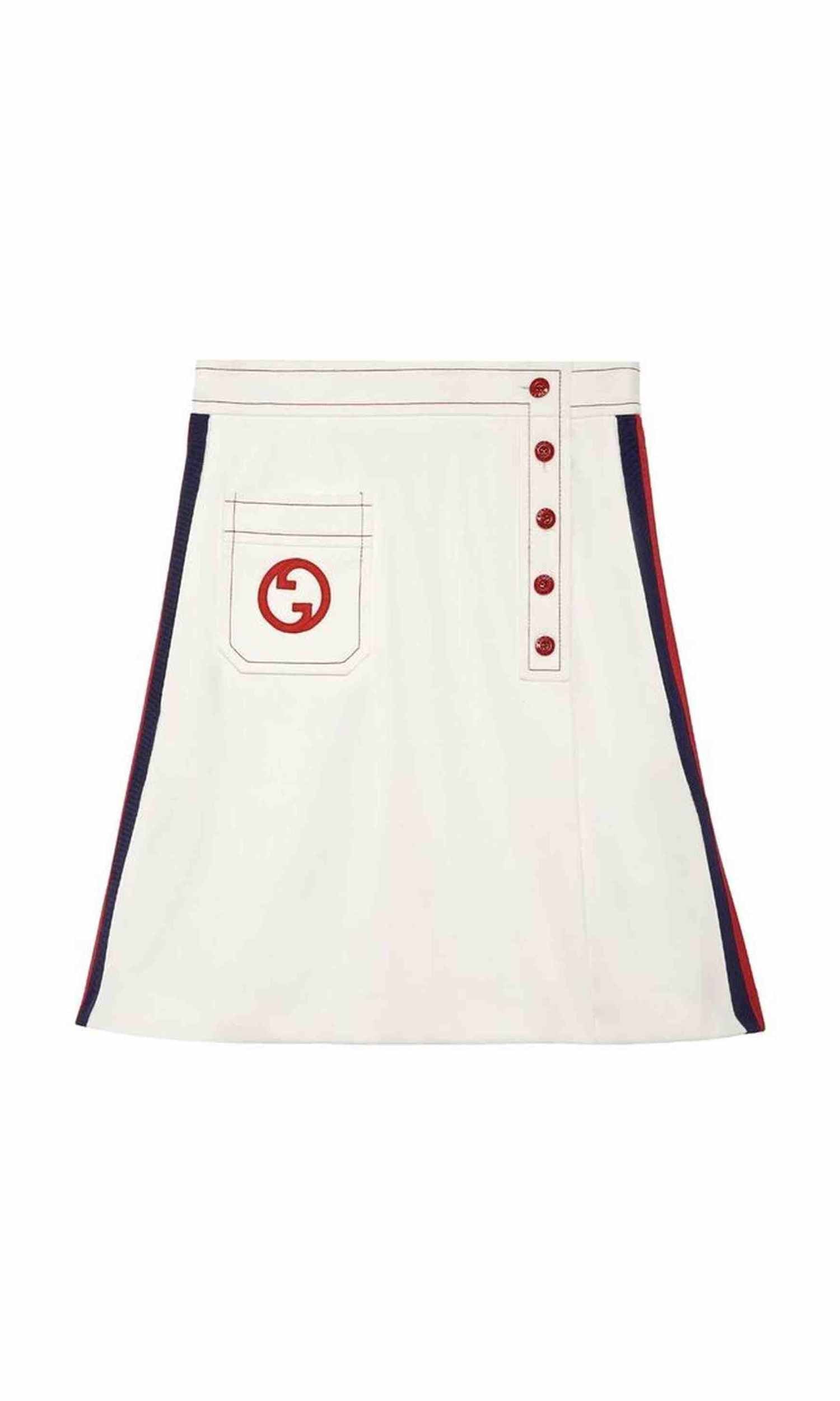 Gucci Interlocking G A Line Skirt