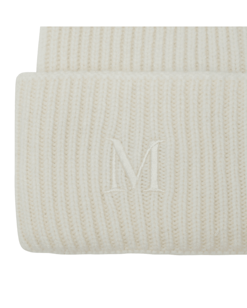 Max Mara White Cashmere Beanie Glam Steals