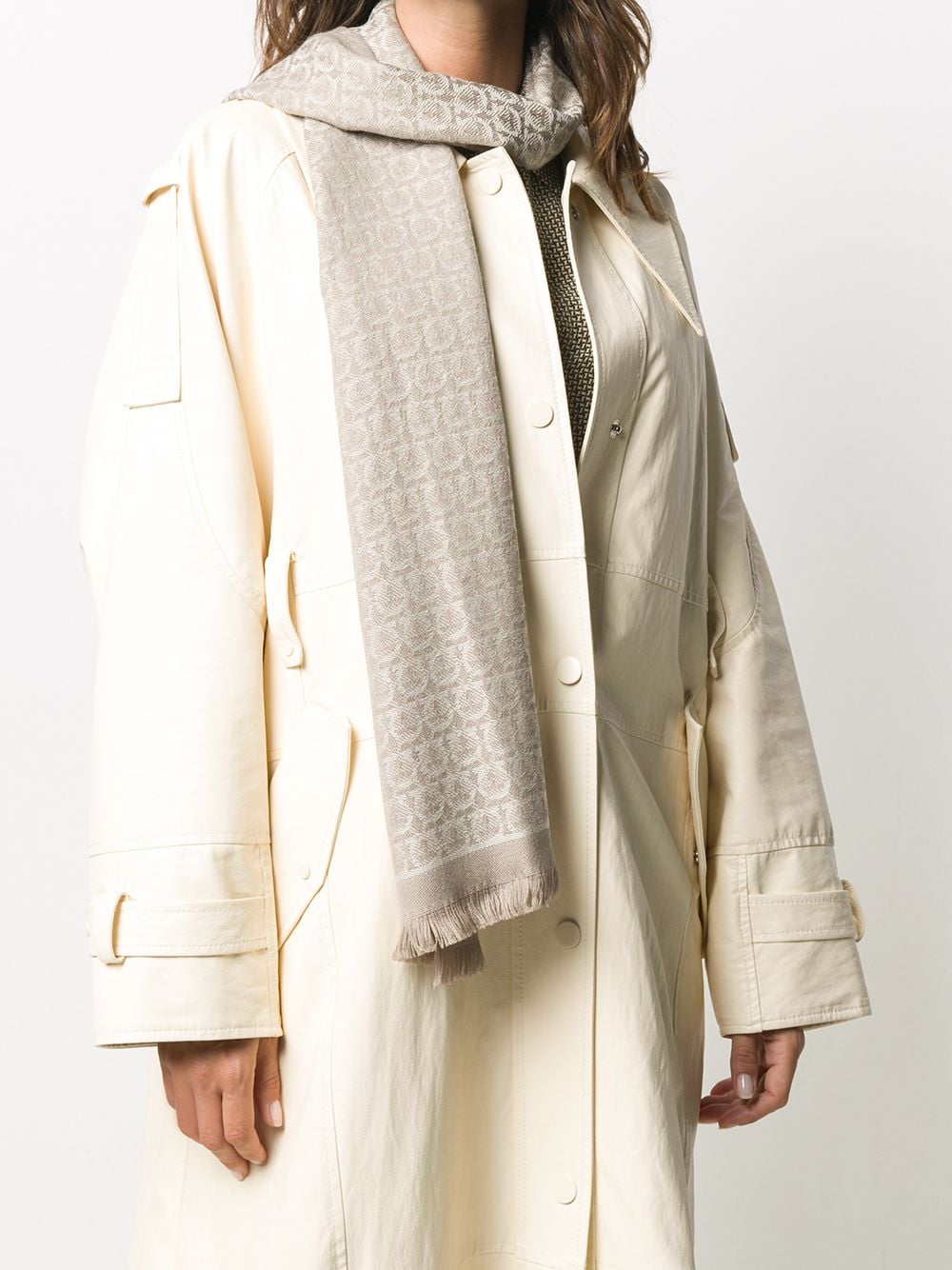 Ferragamo Beige Scarfs