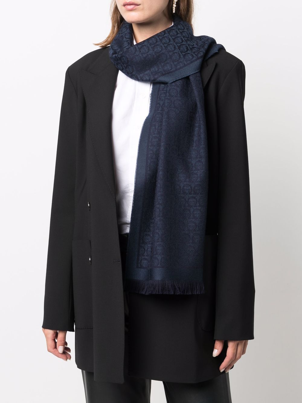 Ferragamo Blue Scarfs
