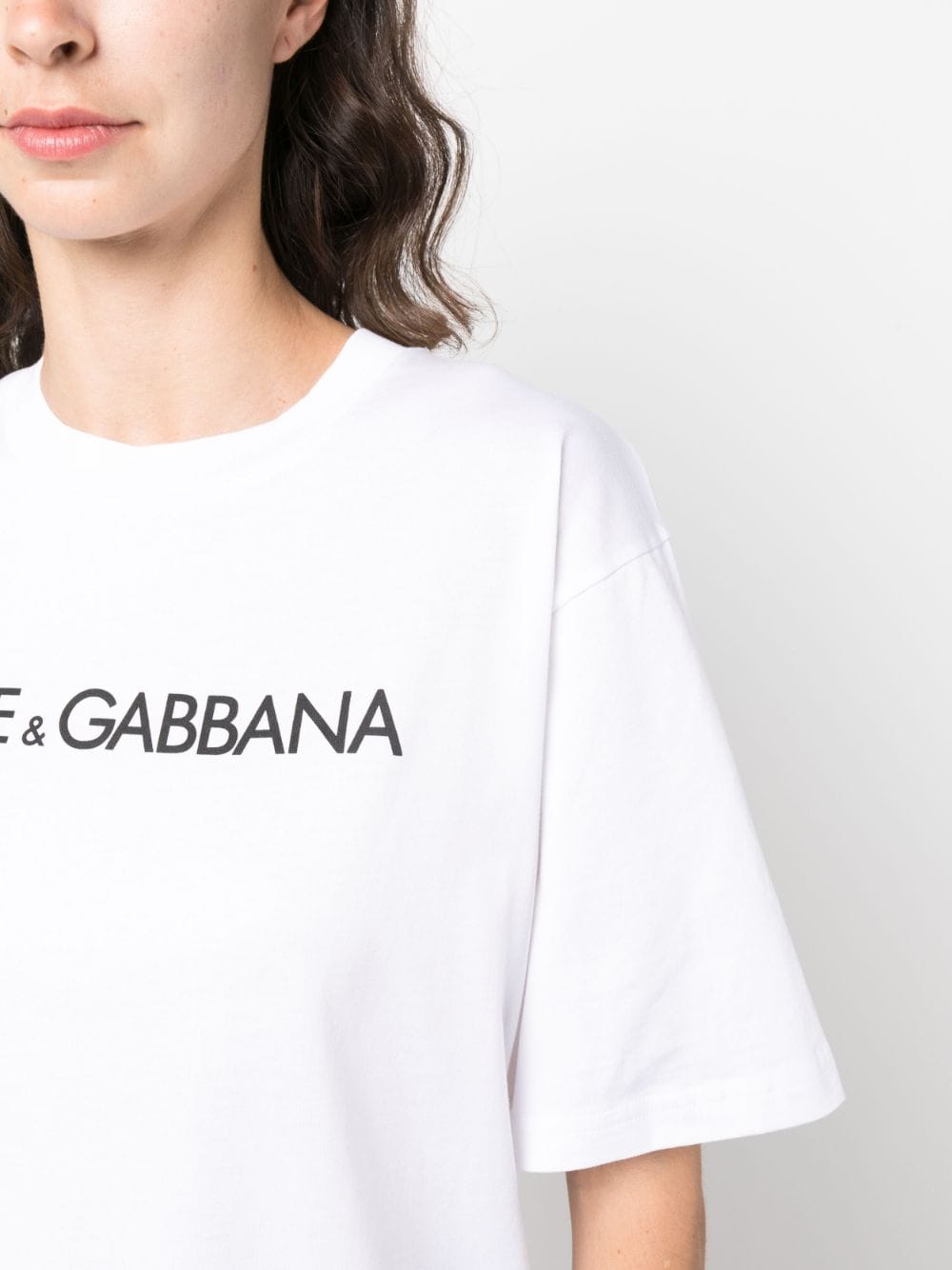 Dolce & Gabbana Logo Print Cotton T-Shirt