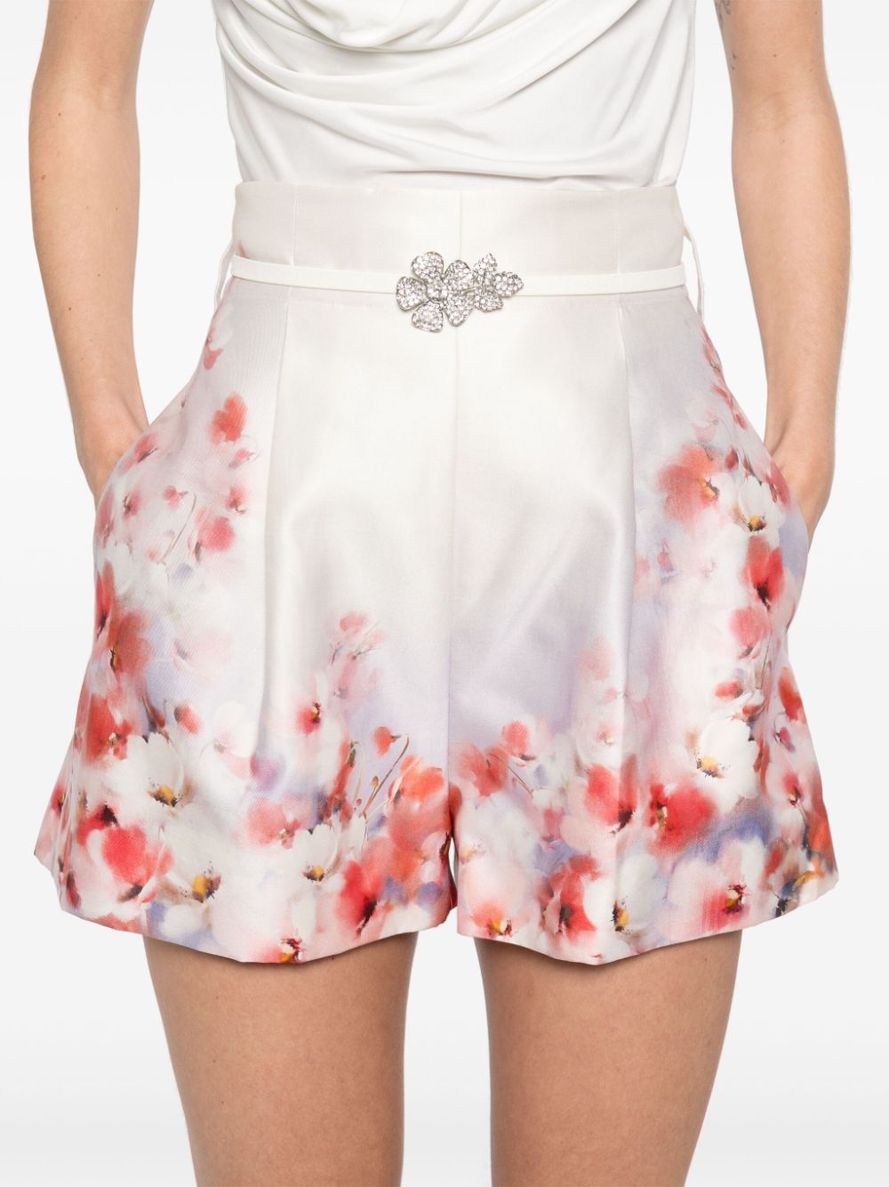 Zimmermann Red Shorts