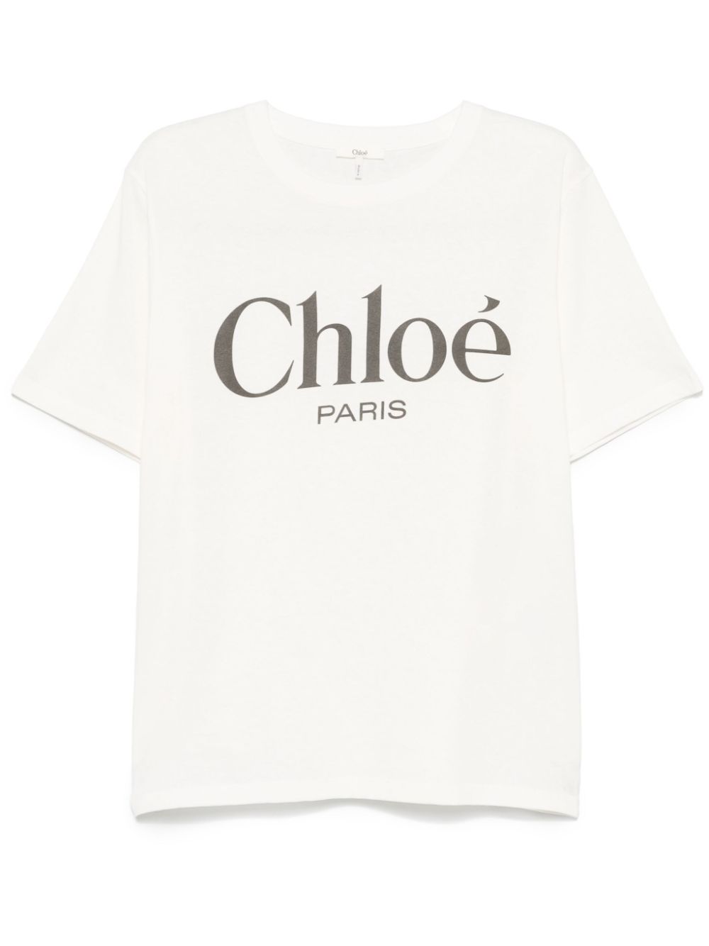 Chloè Oversized Cotton Jersey Logo T-Shirt