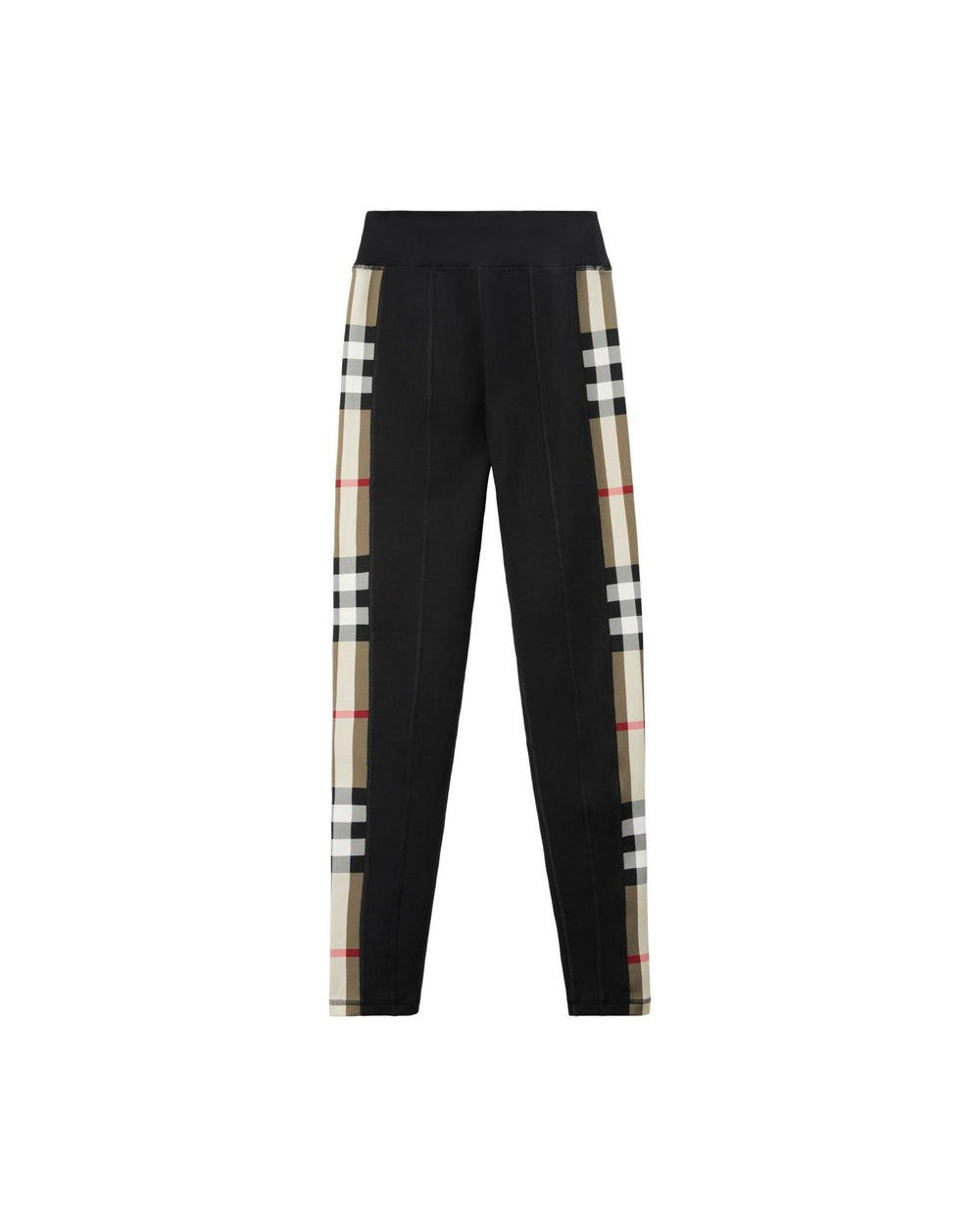 Burberry Jersey Stretch Leggings with Check Finishes Glam Steals