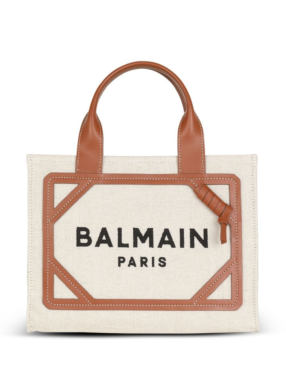 Balmain Canvas B Army Small Tote Glam Steals