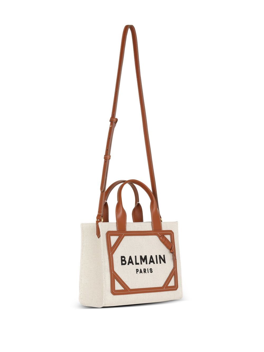 Balmain Canvas B Army Small Tote Glam Steals