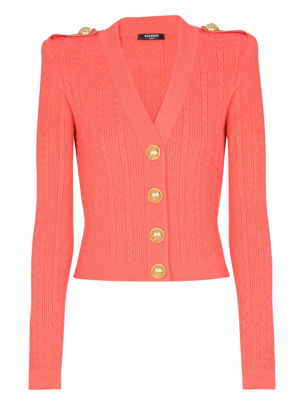 Balmain Long Sleeved Twisted Knit Cardigan Glam Steals