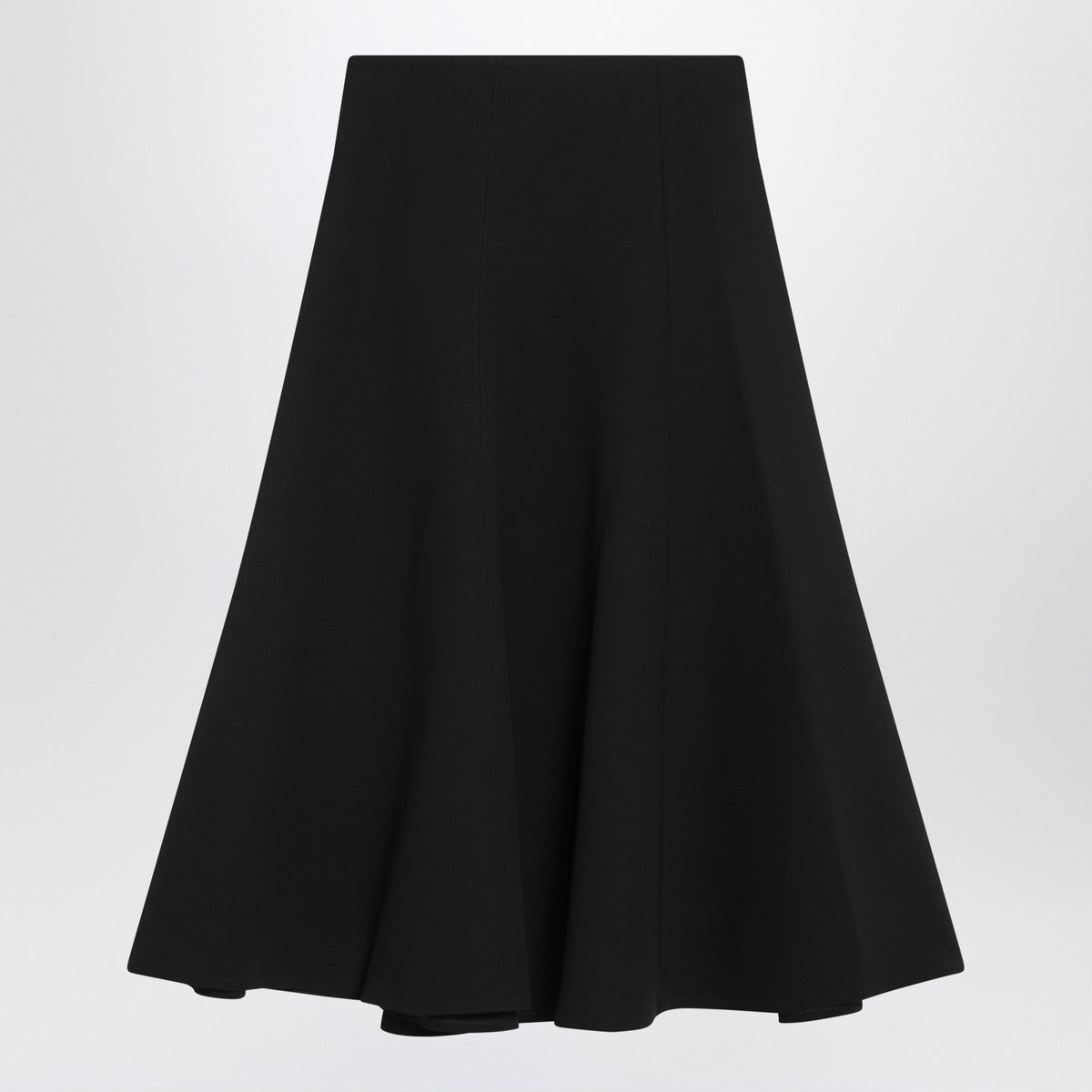 JACQUEMUS Black flared wool skirt Glam Steals