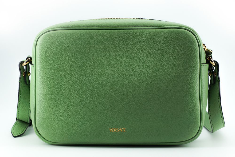 Versace Elegant Leather Camera Case Mint Green Bag