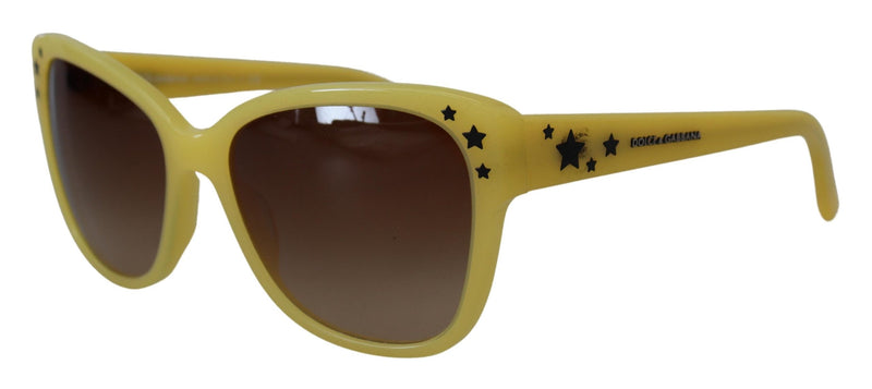 Dolce & Gabbana Yellow Acetate Frame Stars Embellishment Sunglasses Glam Steals
