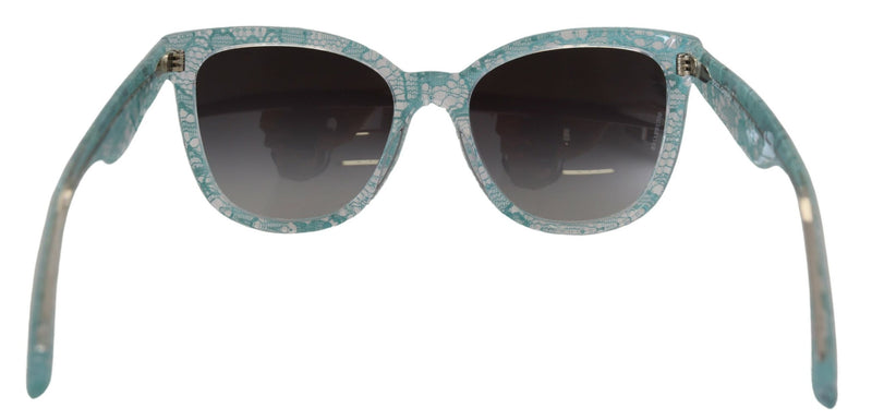 Dolce & Gabbana Blue Crystal Acetate Butterfly Sunglasses Glam Steals