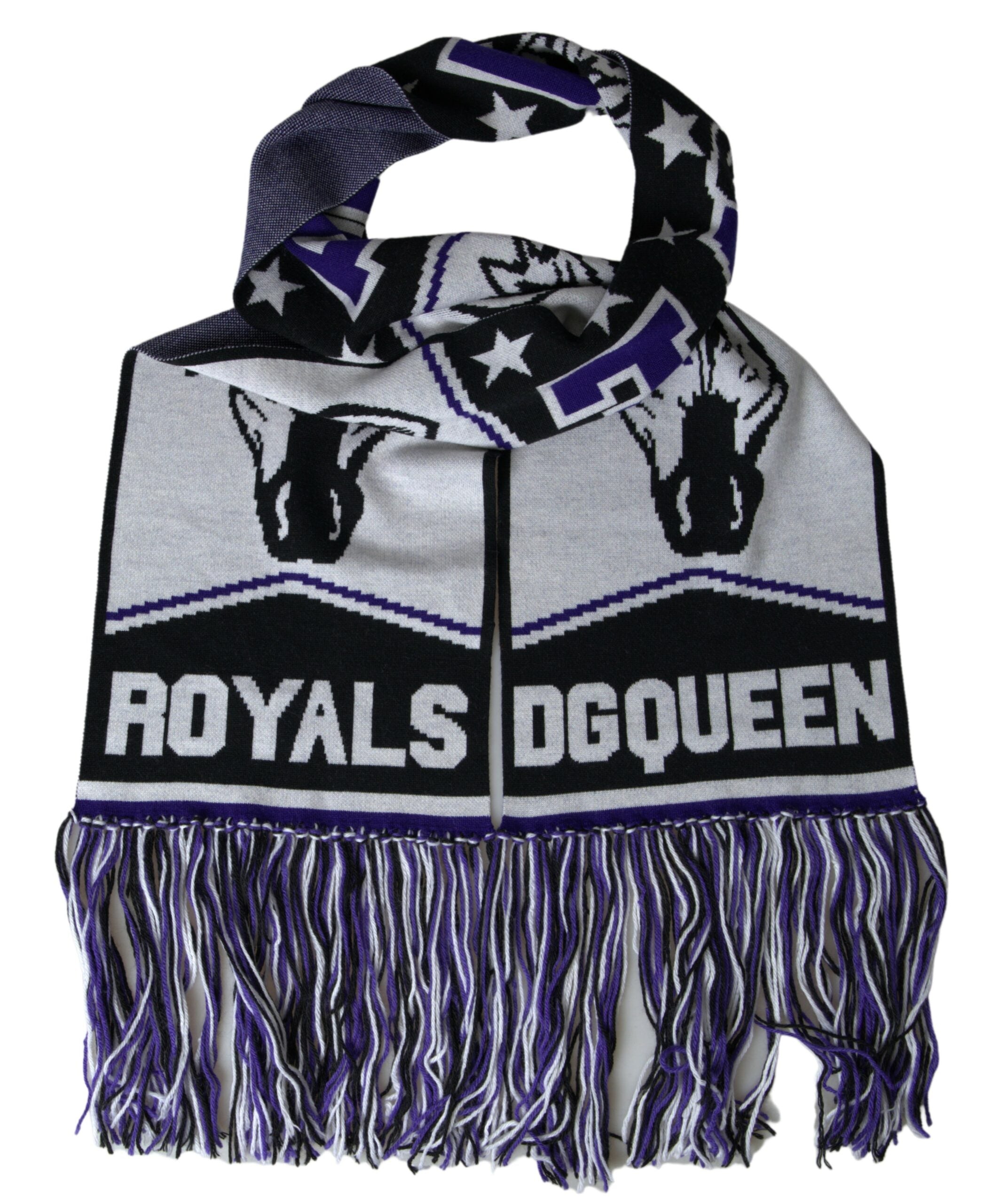 Dolce & Gabbana Elegant Wool Blend Multicolor Scarf