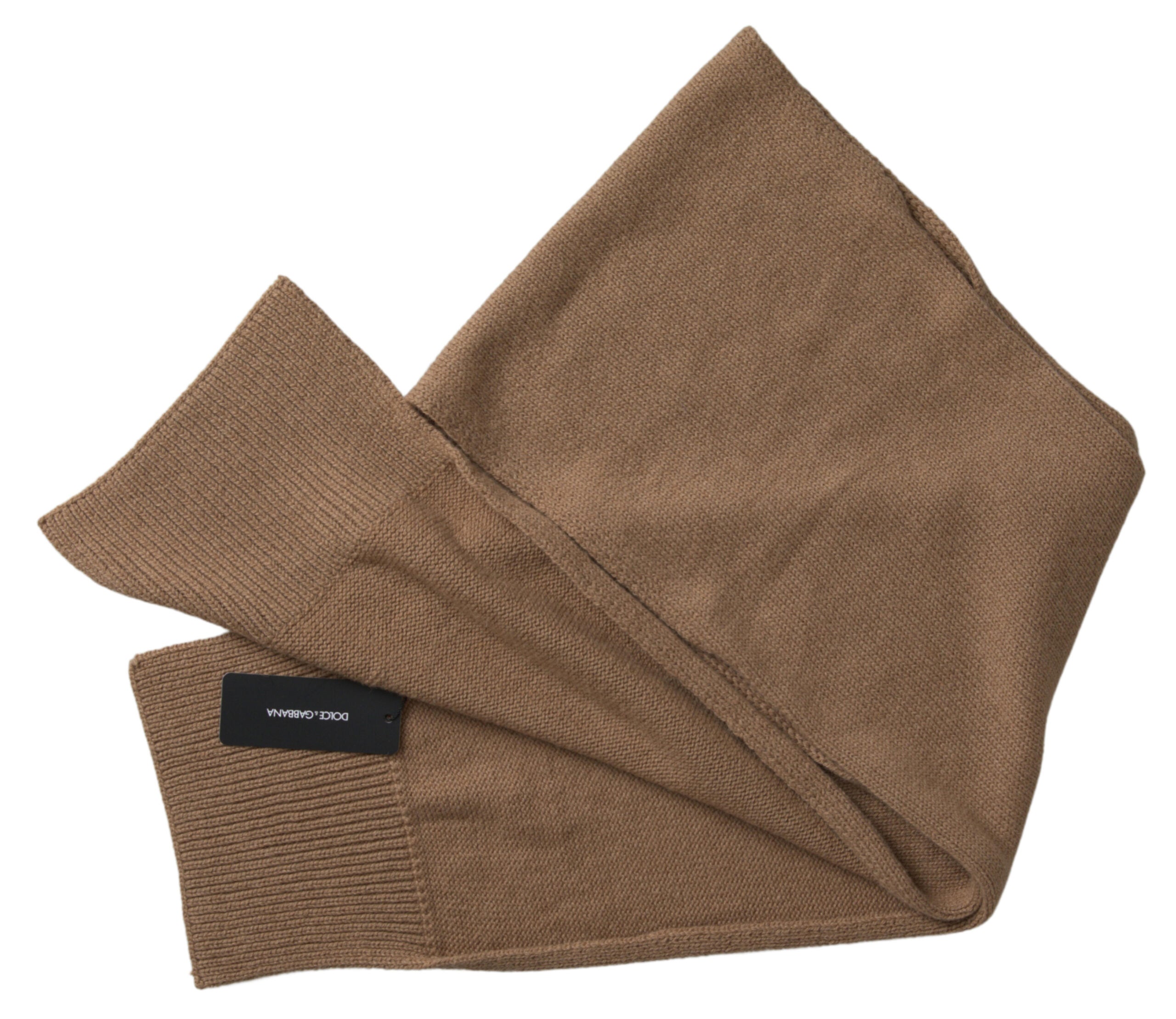 Dolce & Gabbana Elegant Camel Brown Scarf