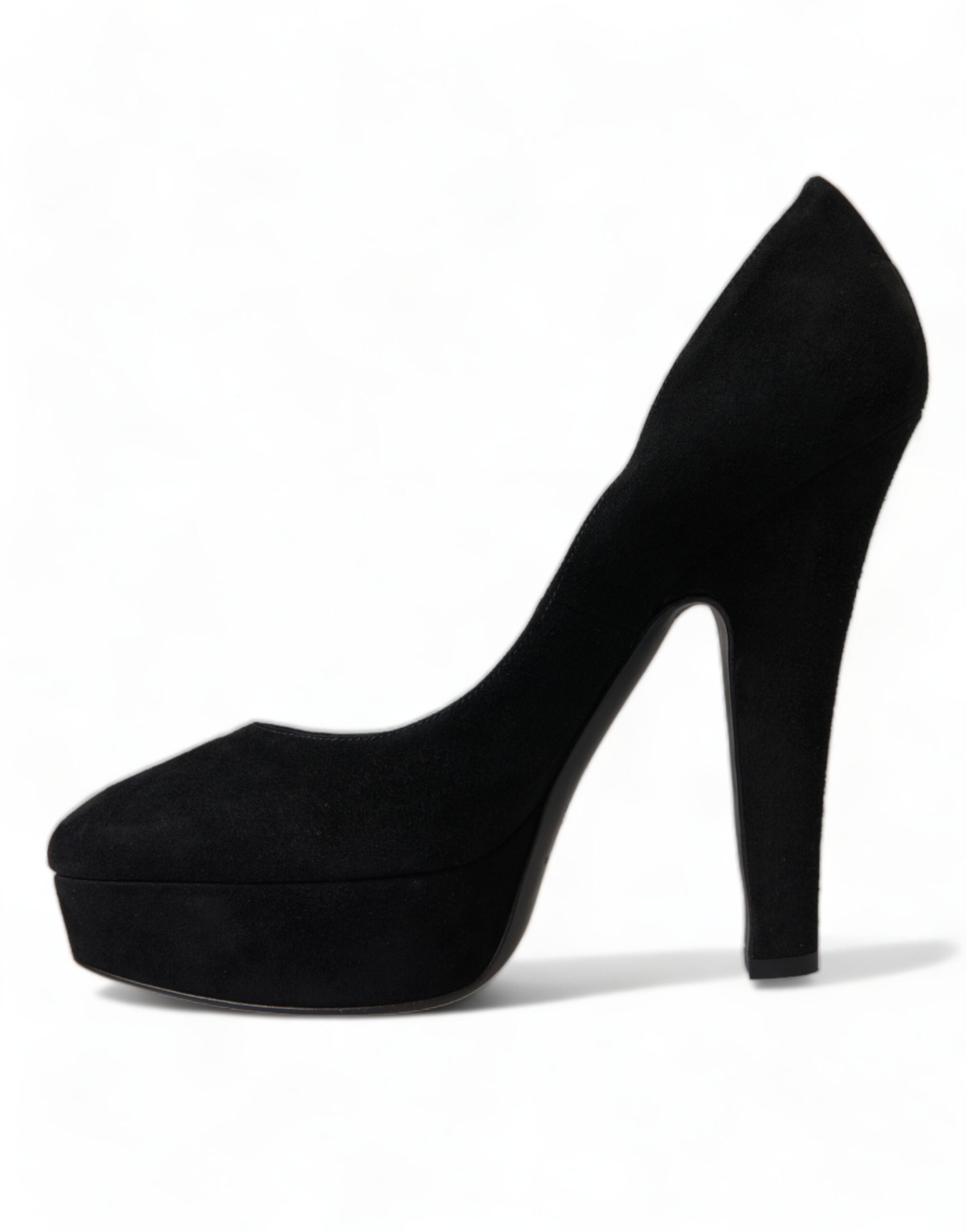 Dolce & Gabbana Suede Heeled Pumps Black Sophistication
