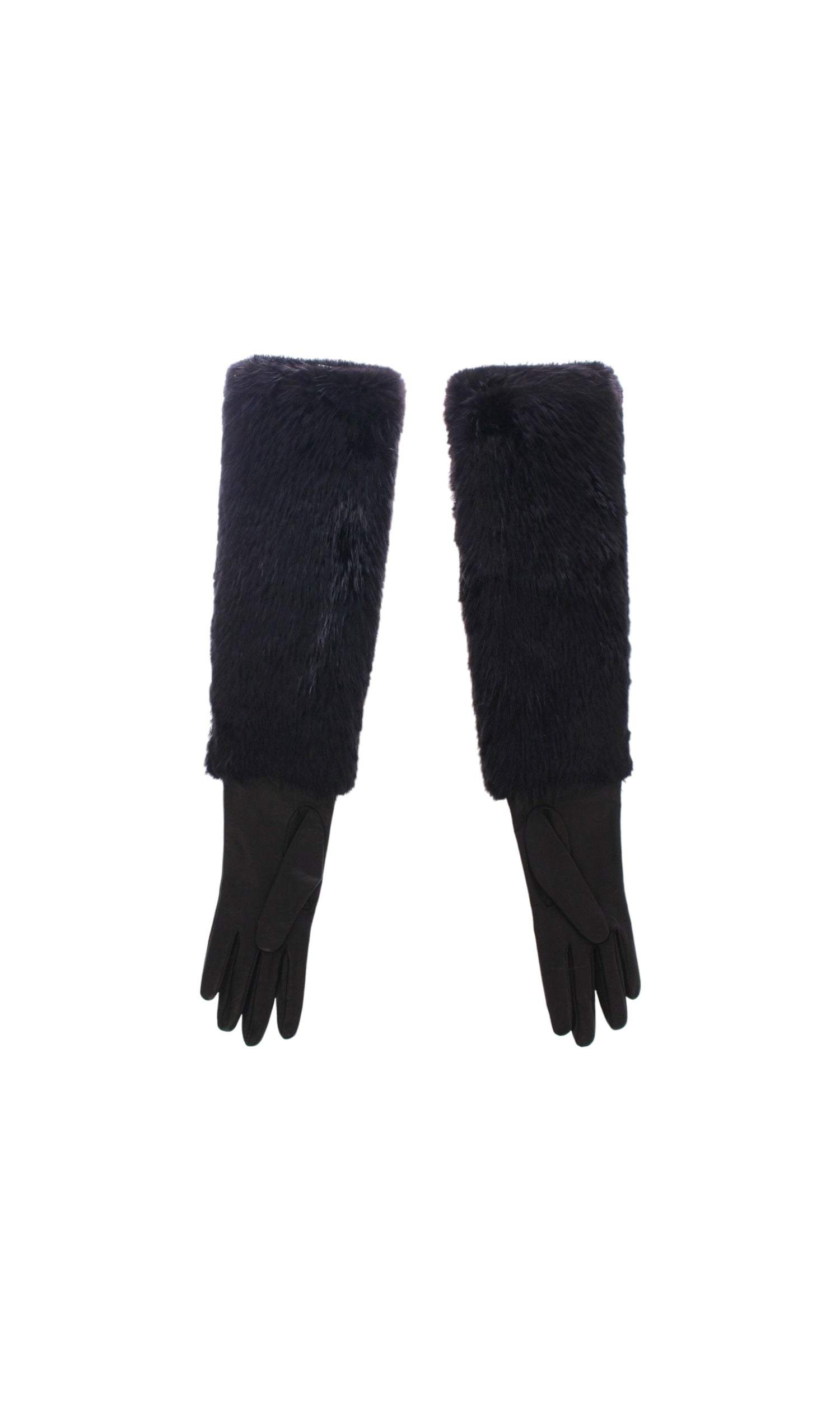 Dolce & Gabbana Elegant Elbow Length Leather Gloves