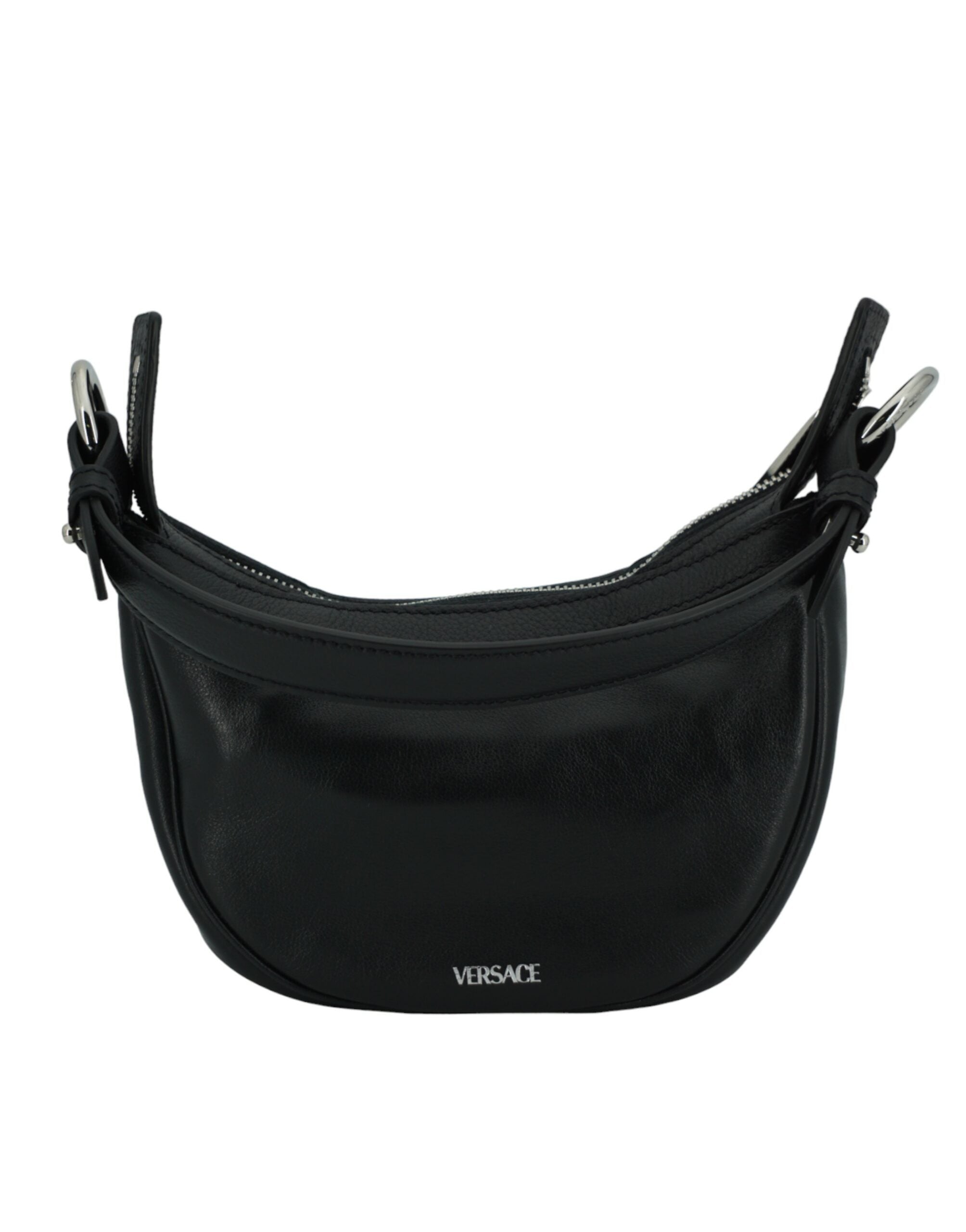 Versace Elegant Mini Hobo Shoulder Black Bag