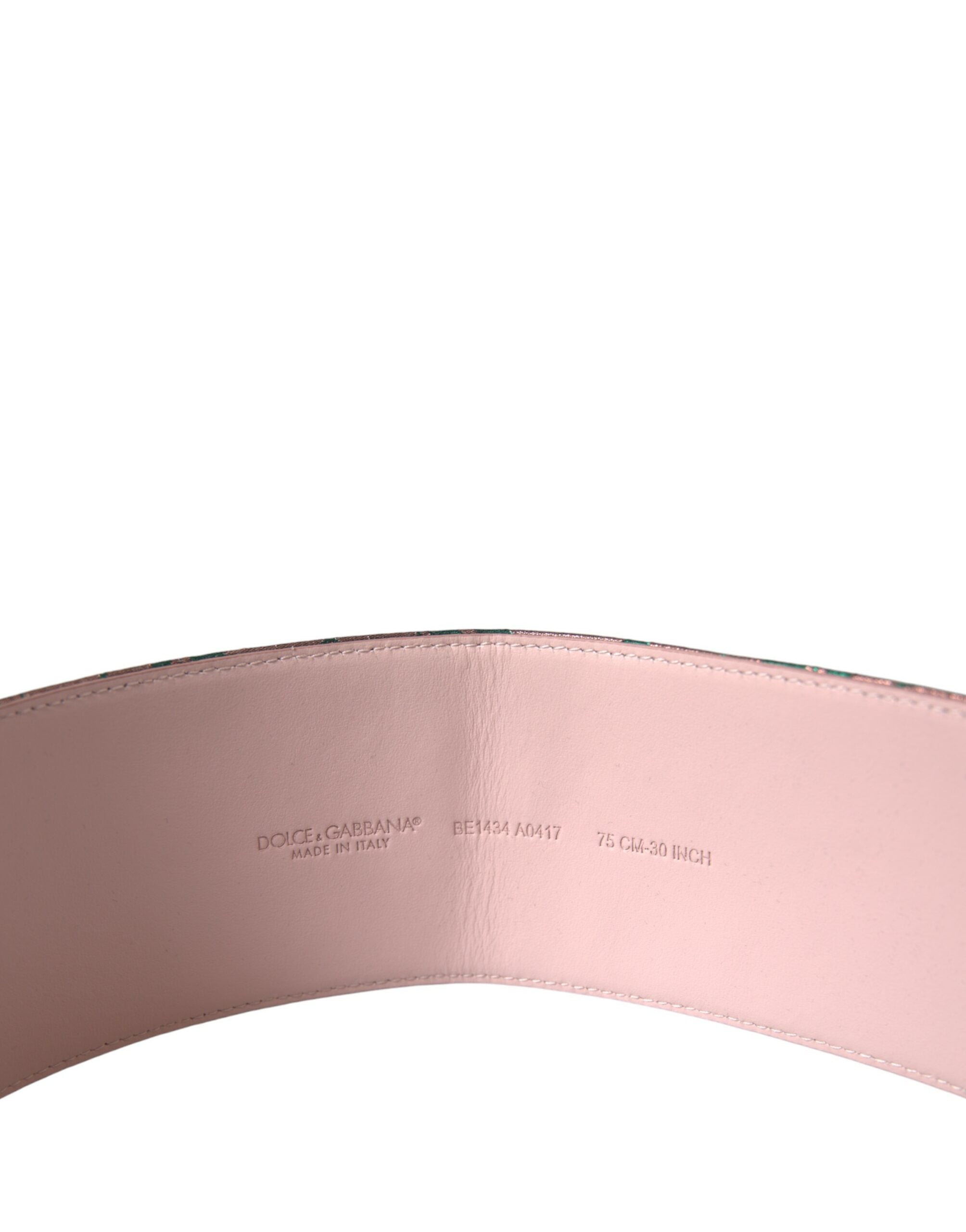 Dolce & Gabbana High-Waist Statement Multicolor Belt