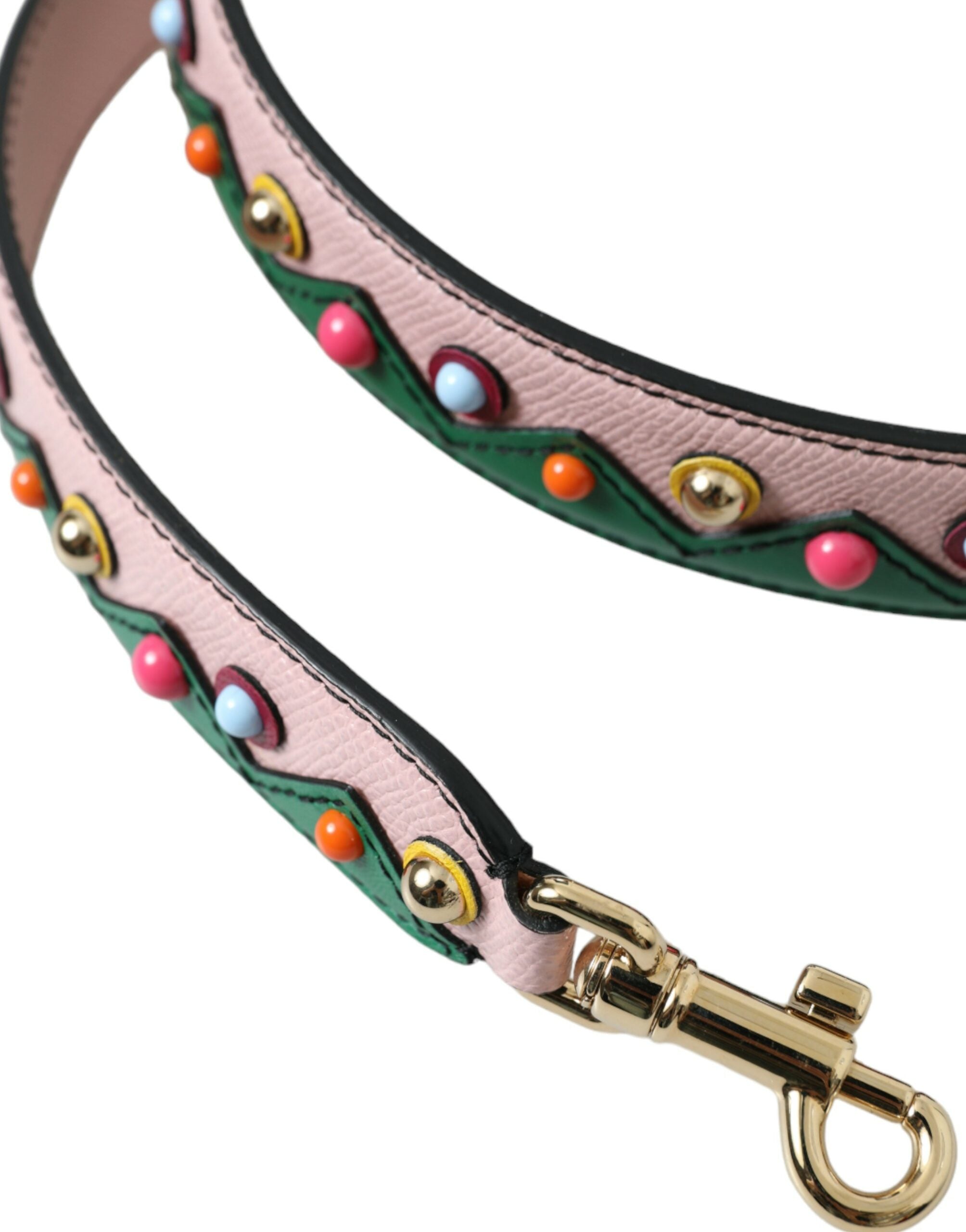Dolce & Gabbana Leather Handbag Accessory Shoulder Pink Strap