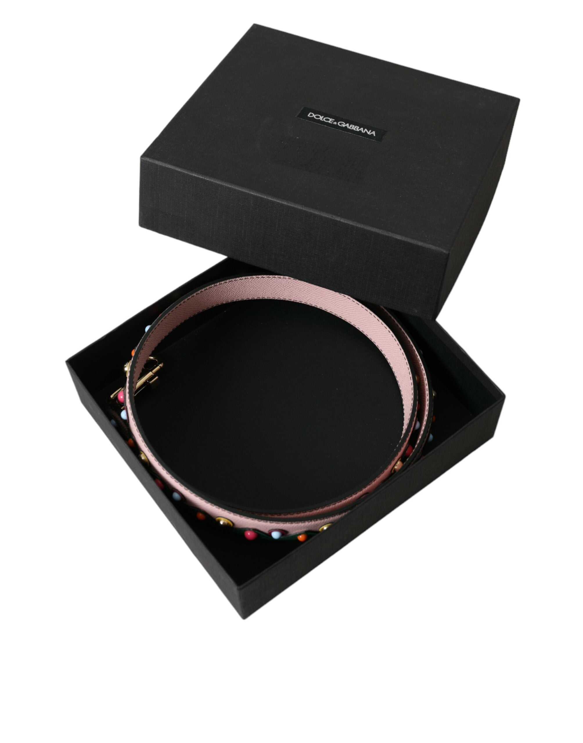 Dolce & Gabbana Leather Handbag Accessory Shoulder Pink Strap