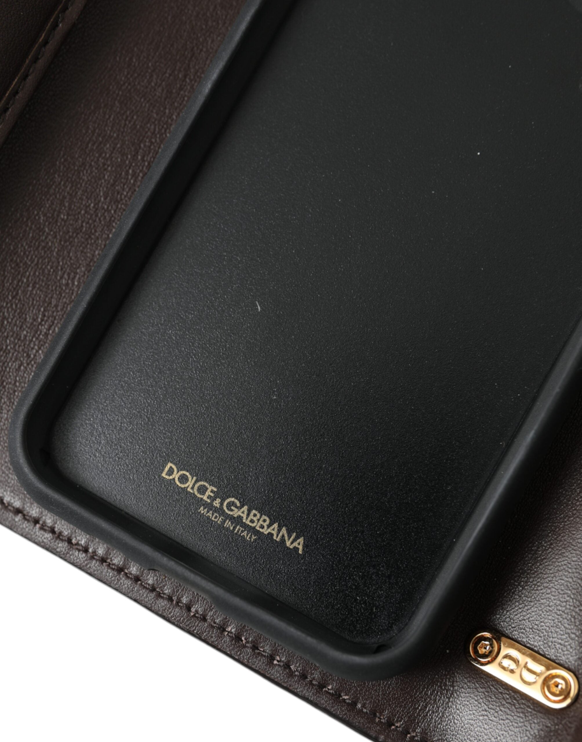 Dolce & Gabbana Python Leather Dg Girls Crossbody Phone Brown Bag