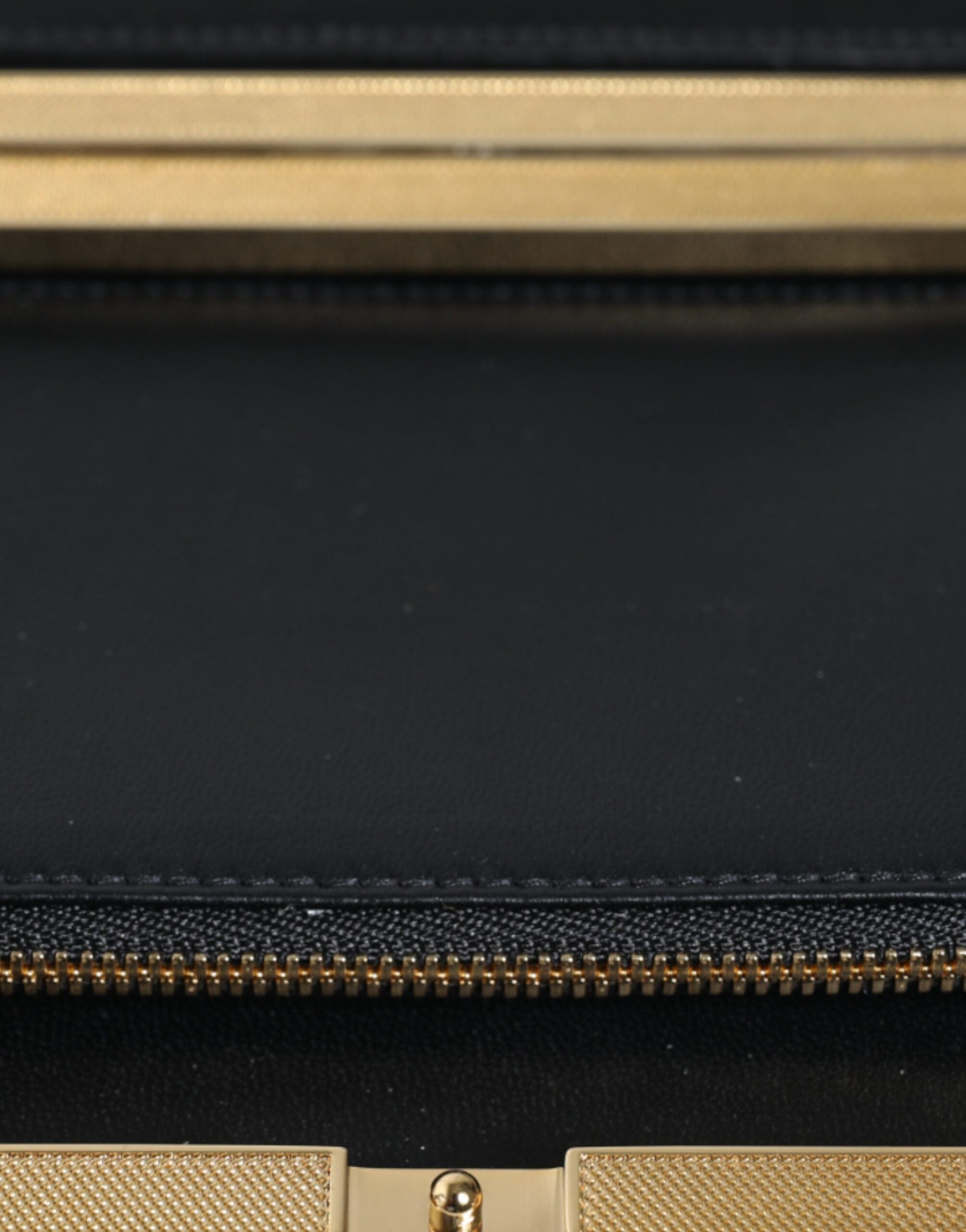 Dolce & Gabbana Floral Frame Clutch Evening Purse Multicolor Gold Bag