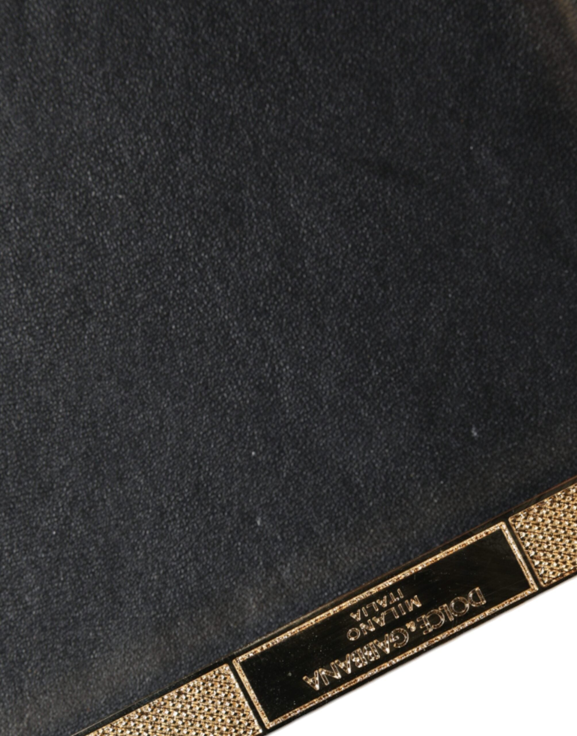 Dolce & Gabbana Crystal Bifold Clutch Evening Party Women Purse Gold Bag
