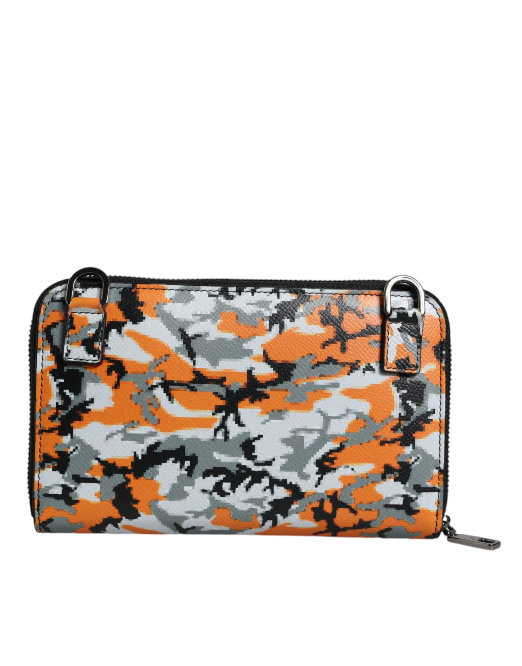 Dolce & Gabbana Camouflage Leather Purse Cross Body Multicolor Bag