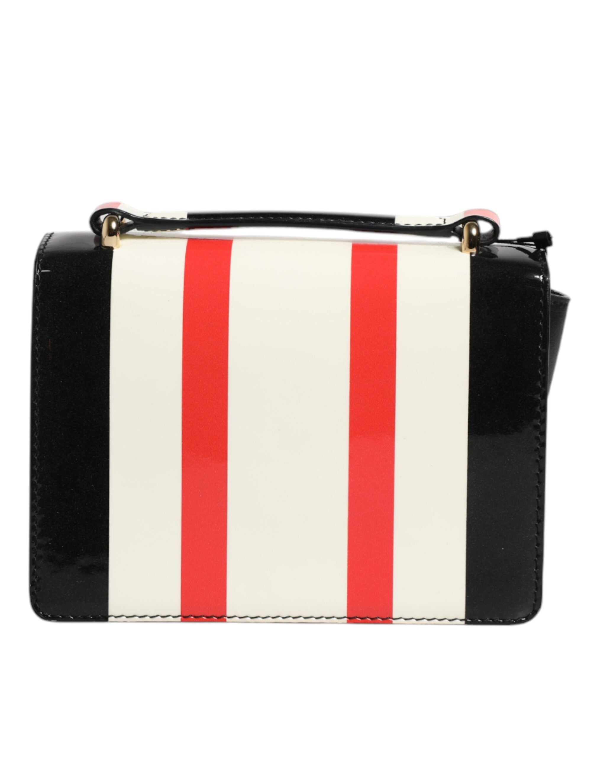 Dolce & Gabbana Stripes Leather Crossbody Multicolor Bag