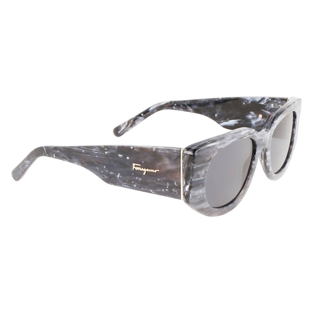 Ferragamo Acetate Gray Sunglasses