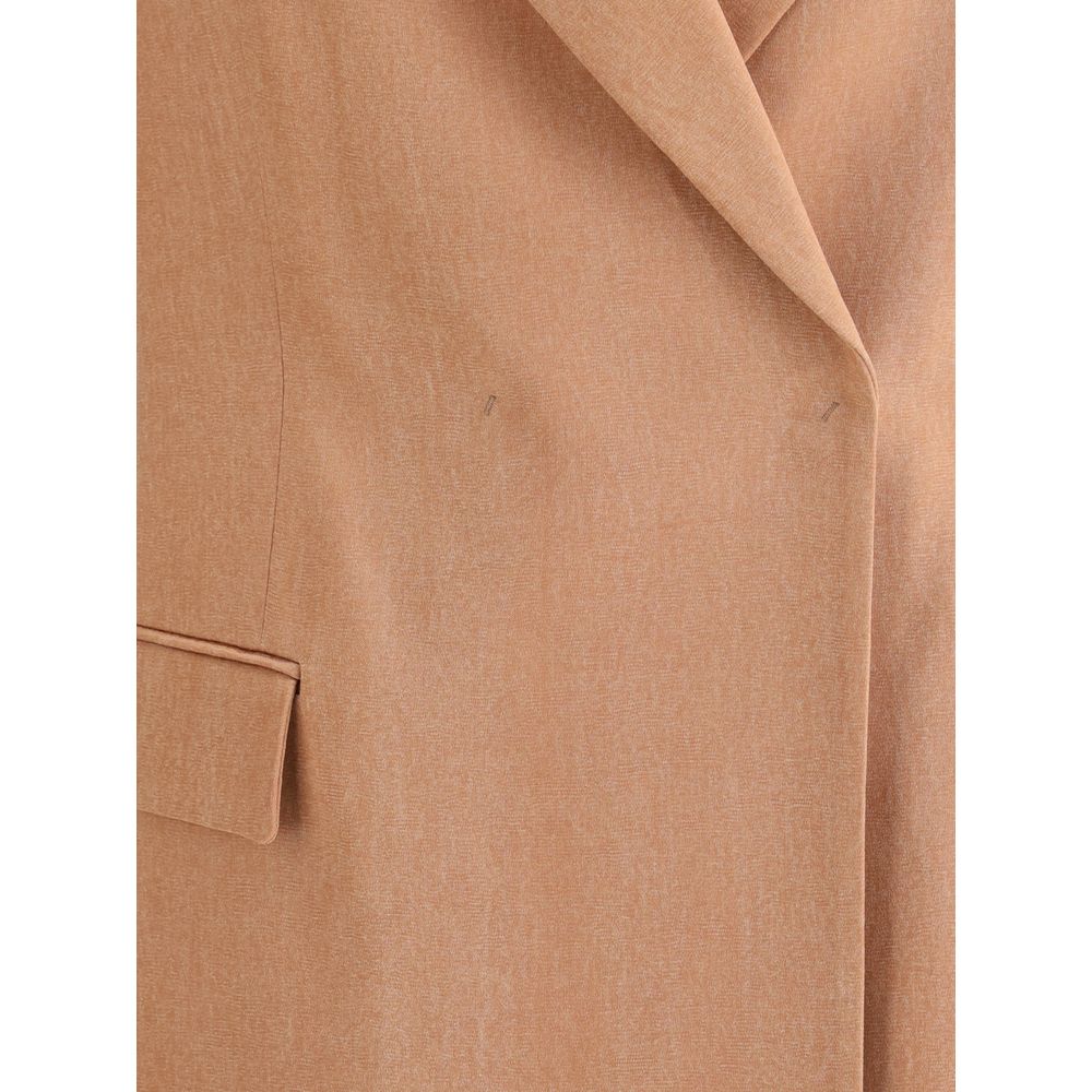 Armani Satin Giorgio Double Breasted Blazer