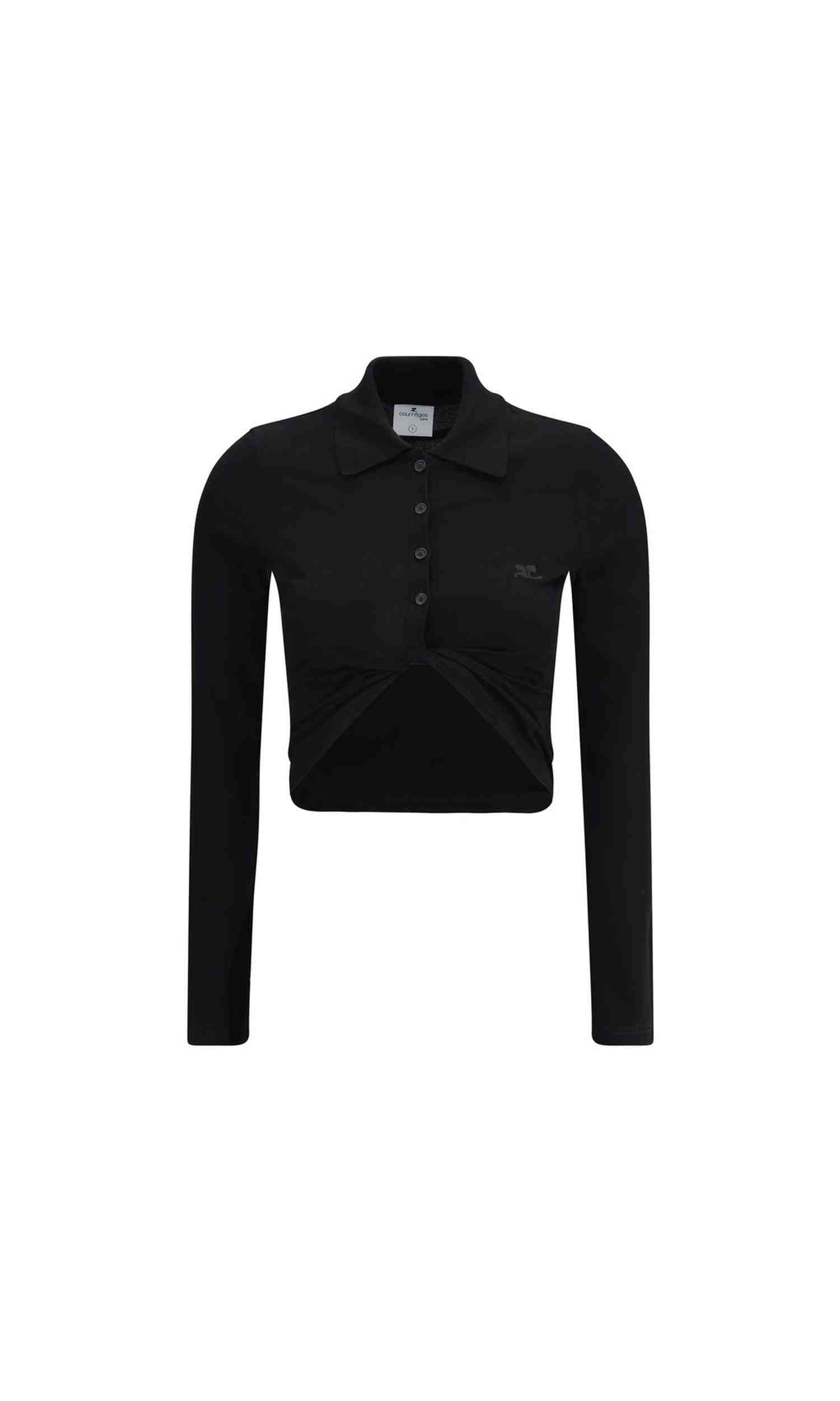 Courrėges Courrèges Polo With Twisted Detail Glam Steals