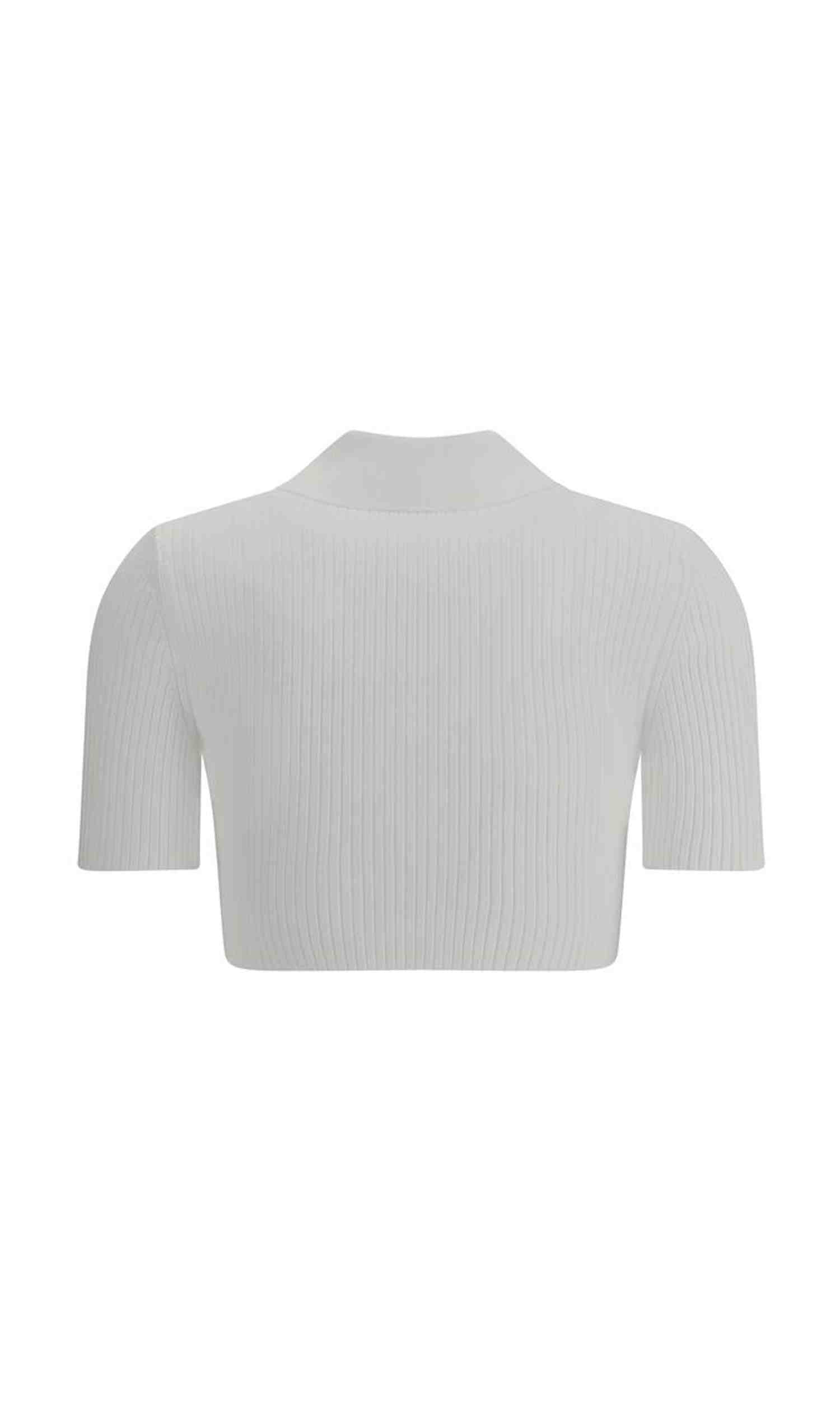 Courrėges Cropped Polo Shirt Glam Steals