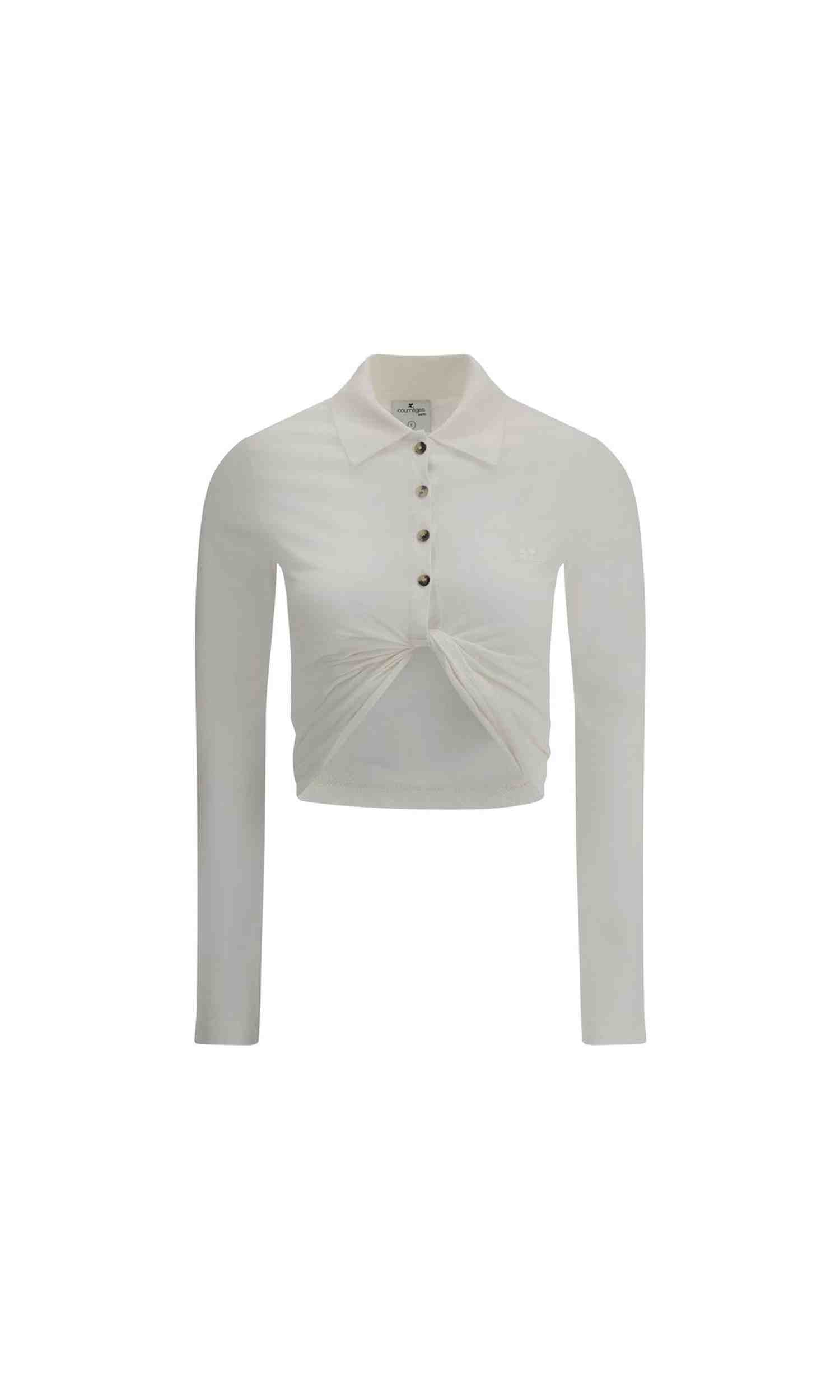 Courrėges Courrèges Polo With Twisted Detail Glam Steals