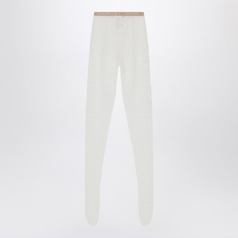 Valentino Garavani Ivory Lace Tights Glam Steals
